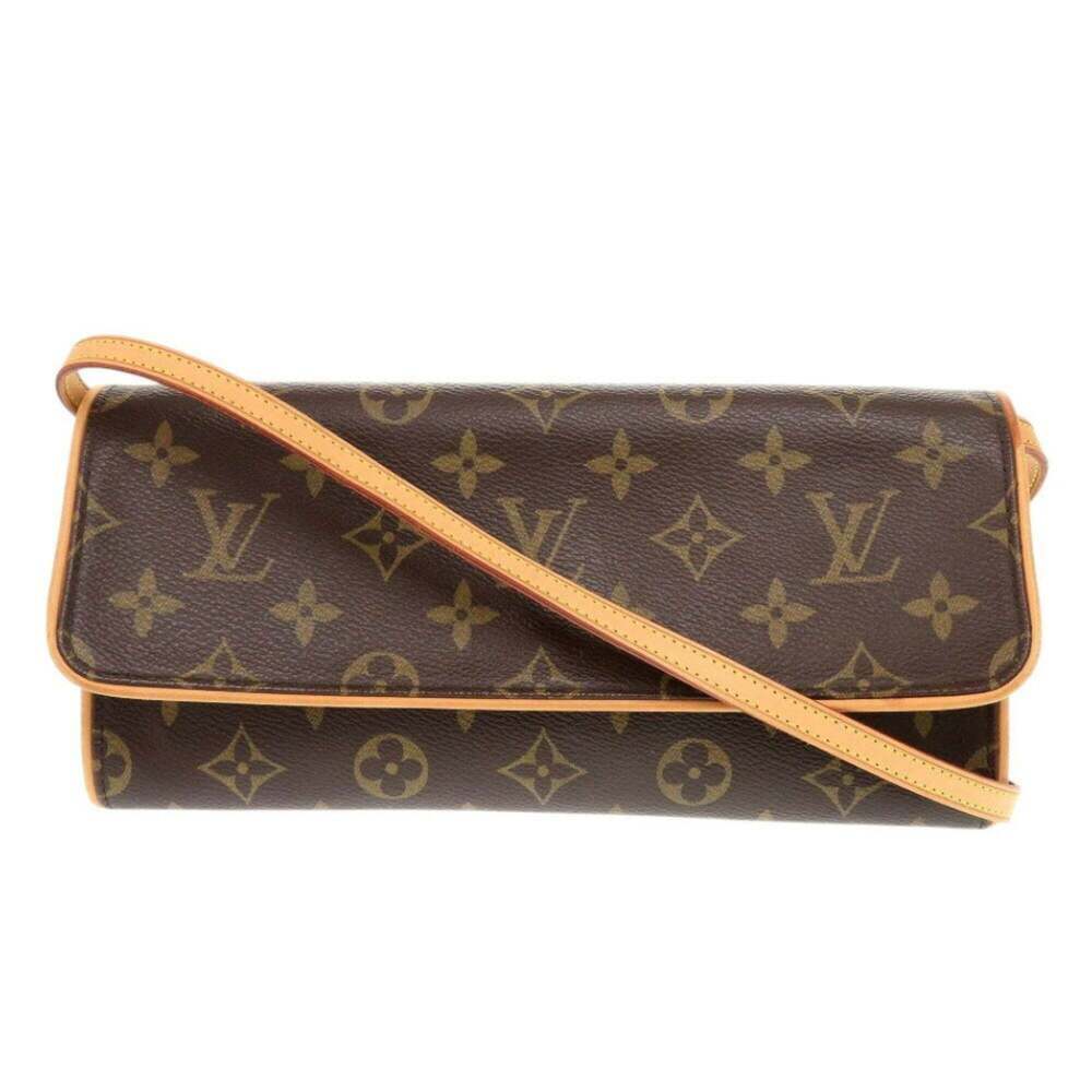 LOUIS VUITTON Brown Monogram Pochette Shoulder Bag